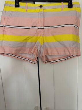 Gap cotton striped shorts. 14. Pink/yellow